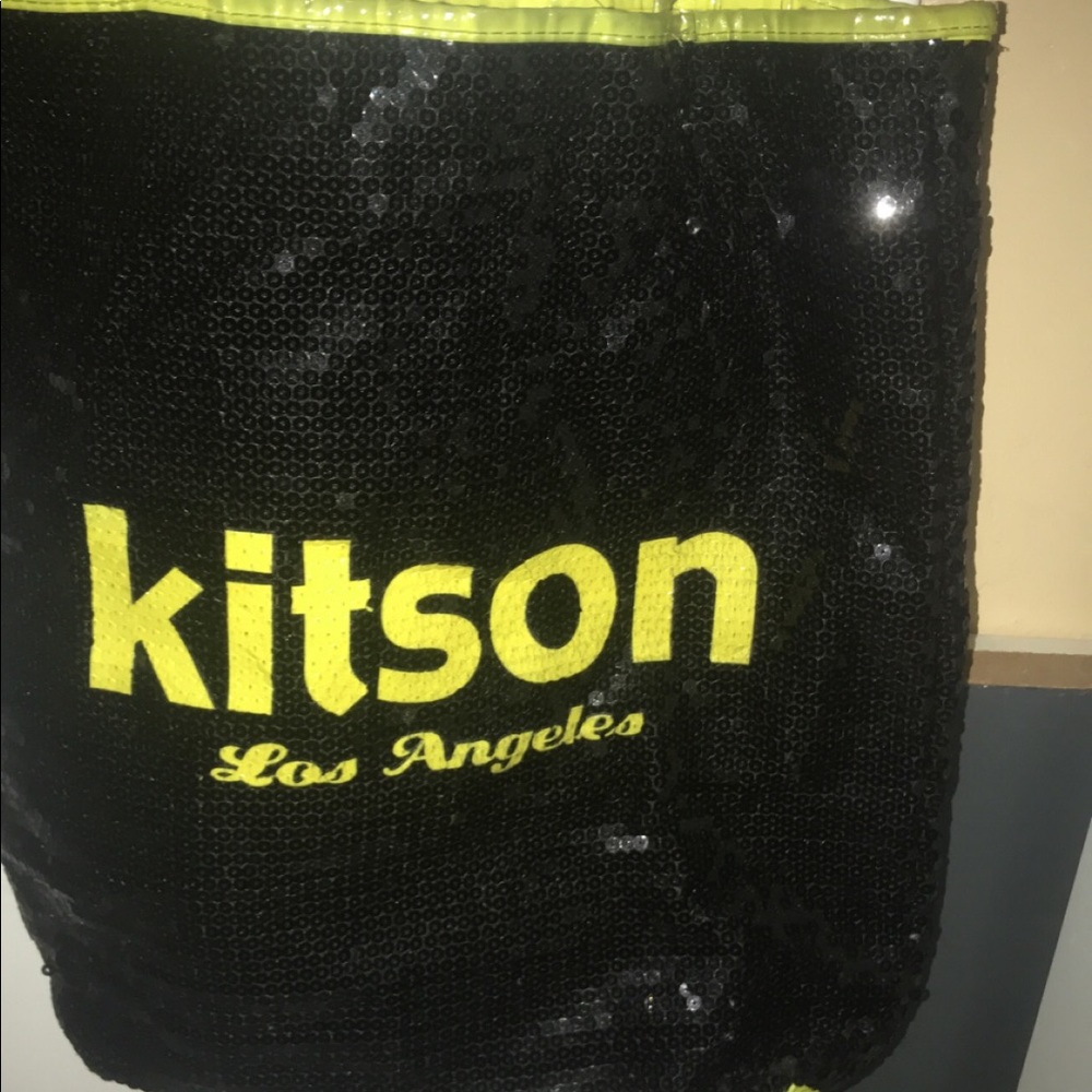 Kitson Los Angeles sequin handbag